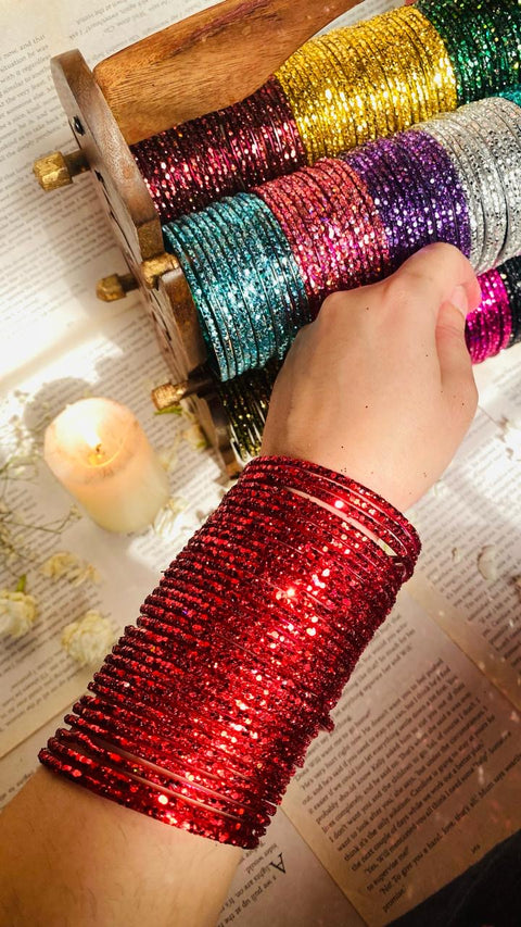 Glitter bangles