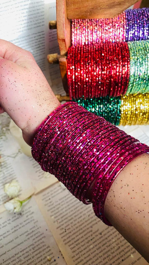 Glitter bangles