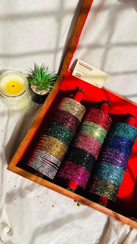 Glitter bangles