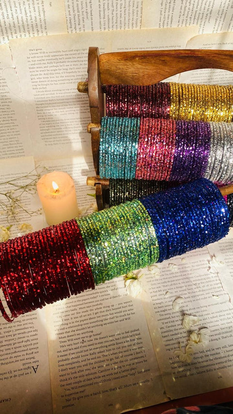 Glitter bangles