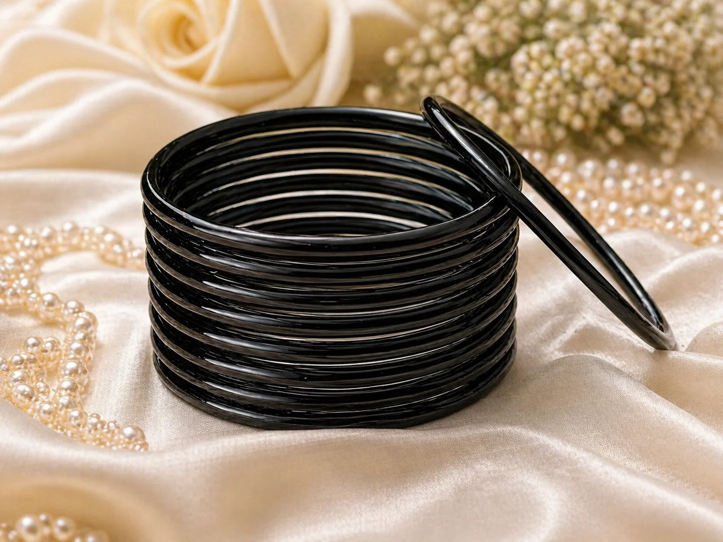 Jelly Glass Bangles Plain – 12 Bangles Set | All Colors Available | Lightweight Everyday Wear Bangles Set