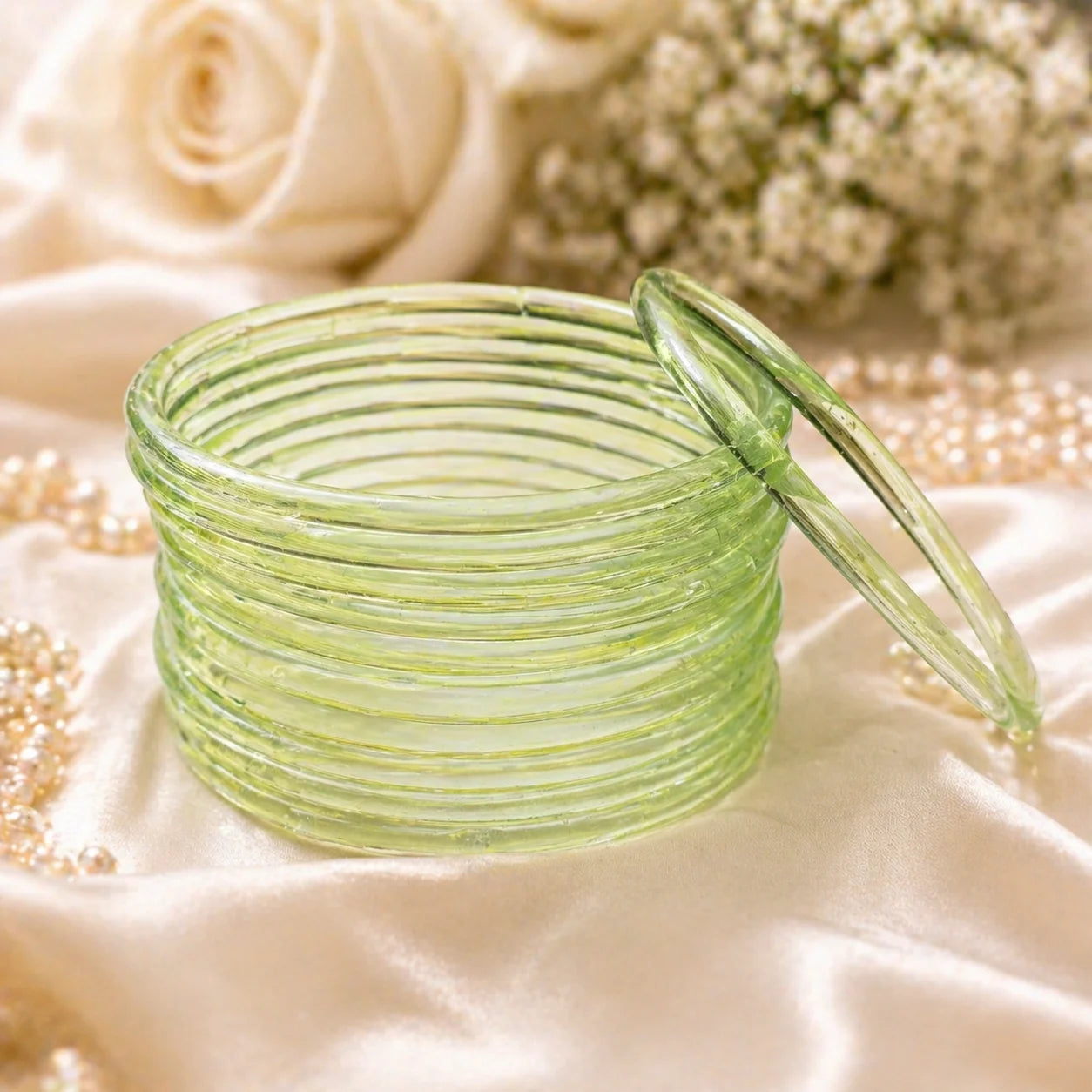 Jelly Glass Bangles Plain – 12 Bangles Set | All Colors Available | Lightweight Everyday Wear Bangles Set