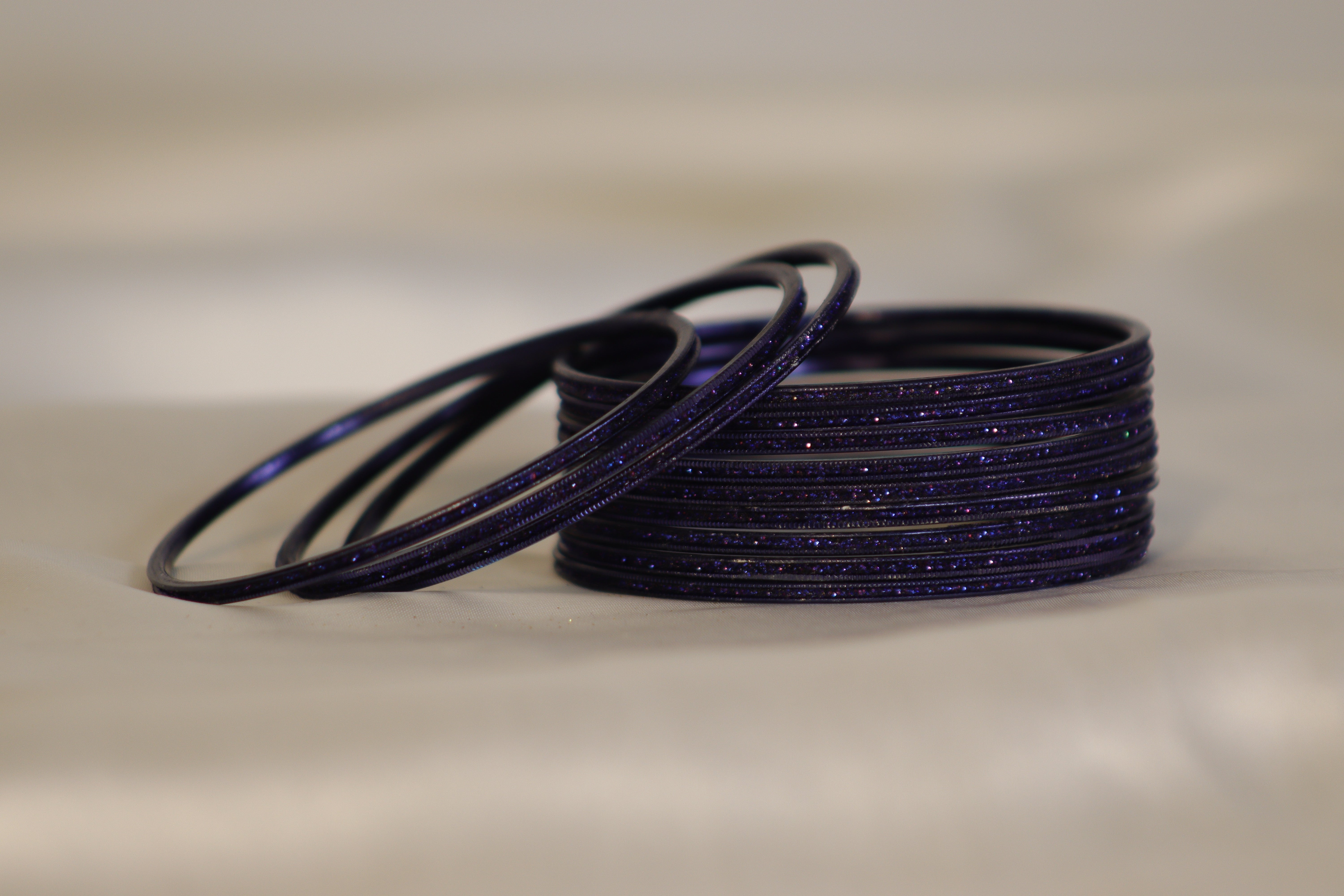 Glitter Metal Bangles – Set of 12 | Rs. 300/Dozen | Multi-Colour Shine Collection