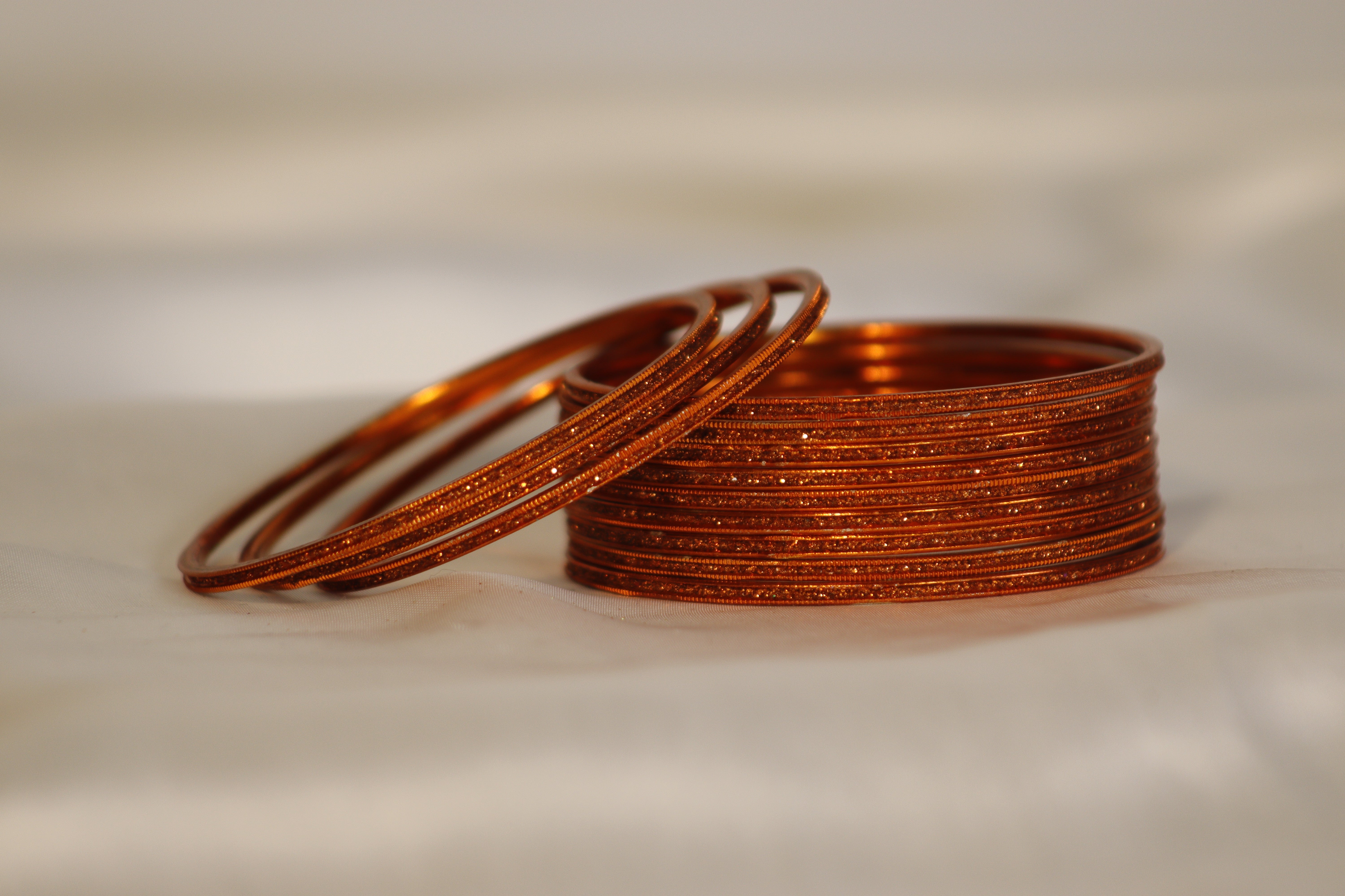 Glitter Metal Bangles – Set of 12 | Rs. 300/Dozen | Multi-Colour Shine Collection
