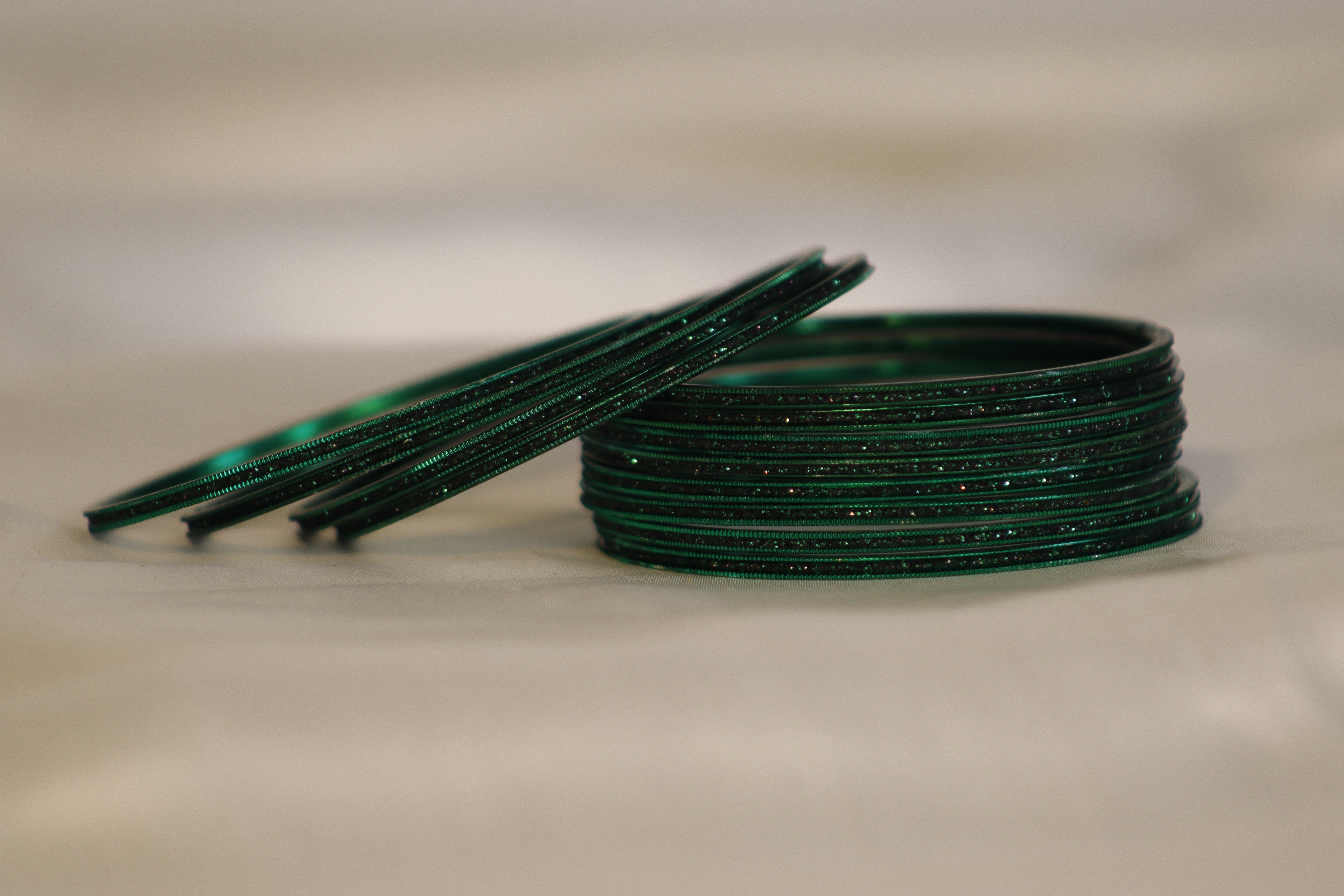 Glitter Metal Bangles – Set of 12 | Rs. 300/Dozen | Multi-Colour Shine Collection