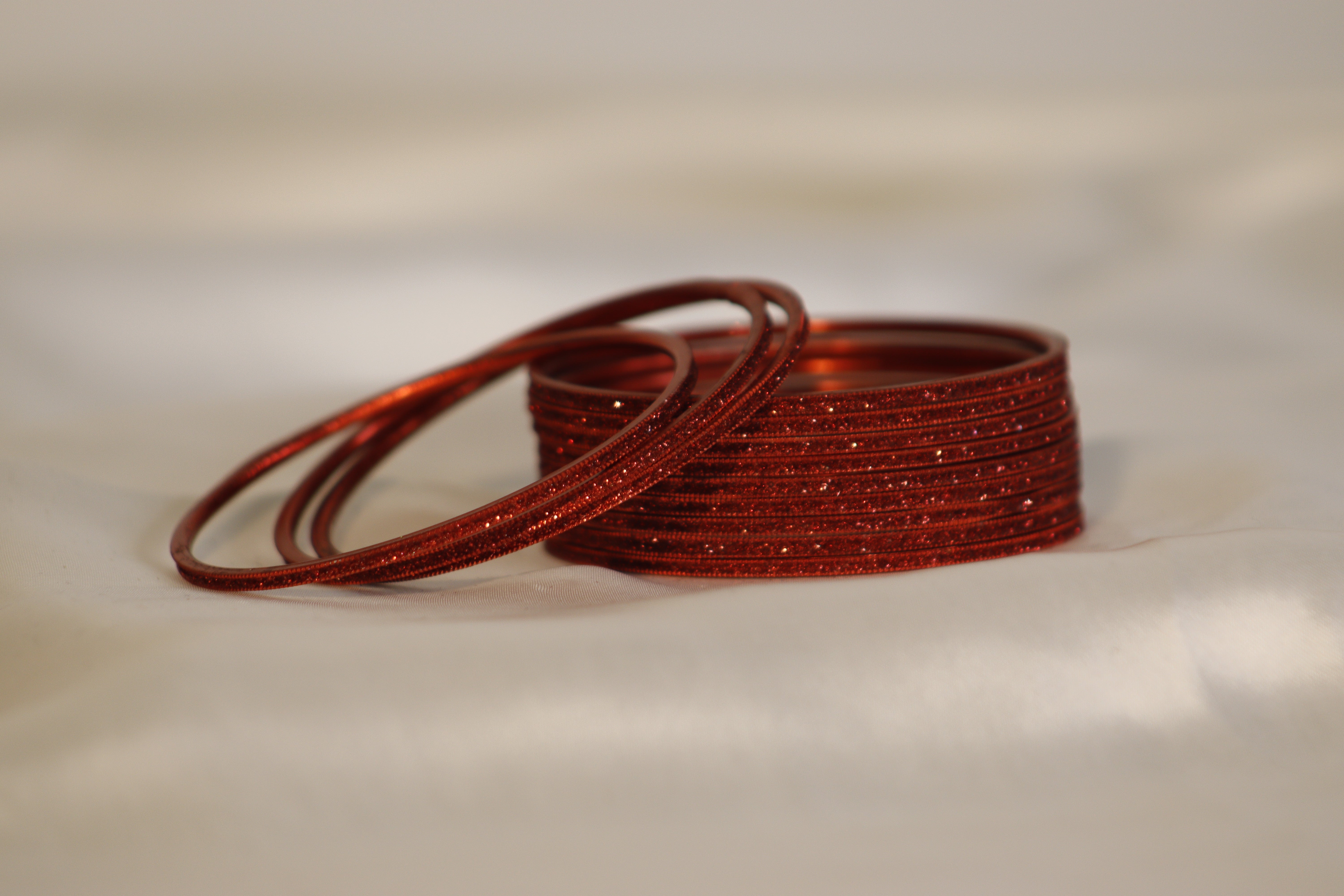 Glitter Metal Bangles – Set of 12 | Rs. 300/Dozen | Multi-Colour Shine Collection