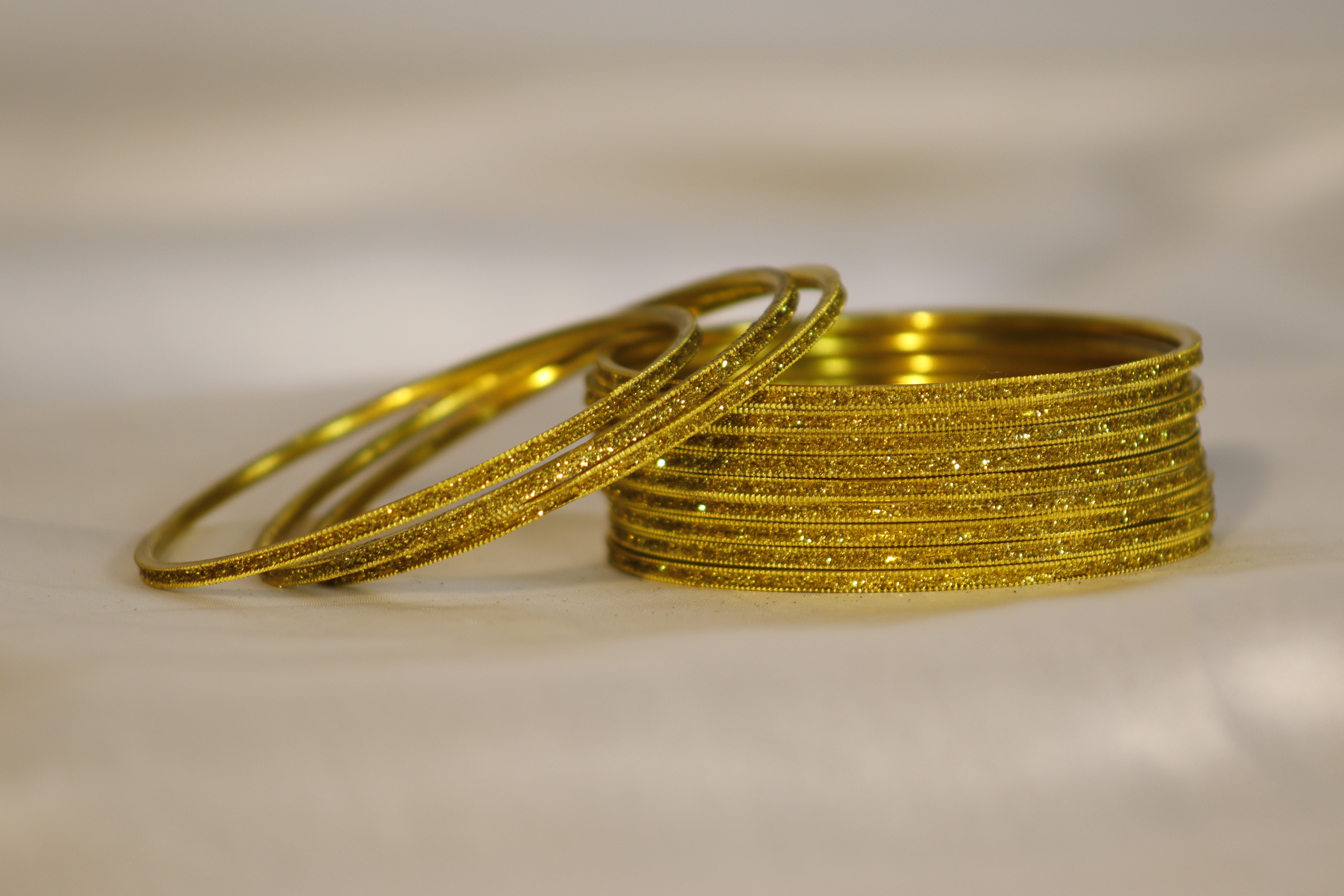 Glitter Metal Bangles – Set of 12 | Rs. 300/Dozen | Multi-Colour Shine Collection