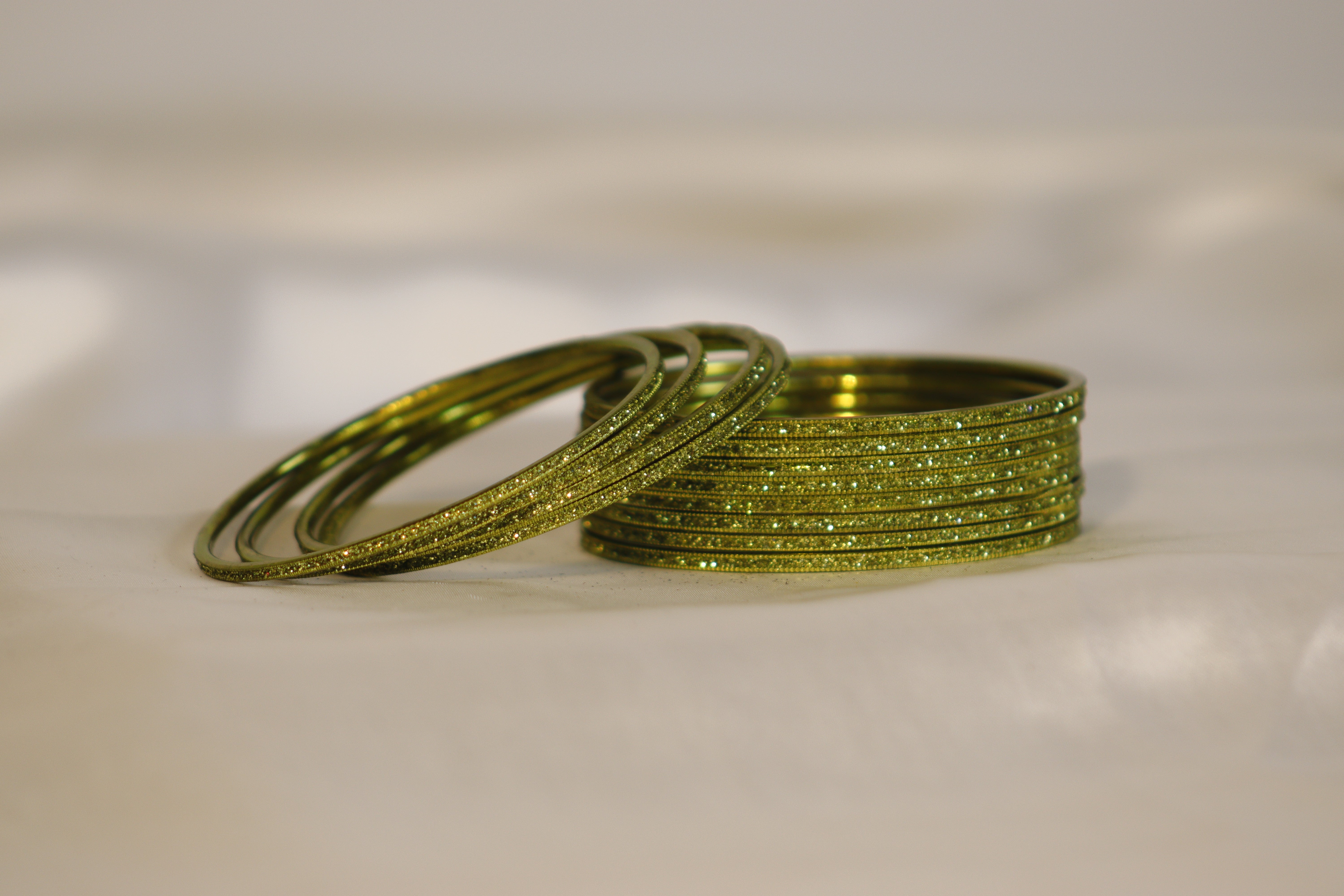 Glitter Metal Bangles – Set of 12 | Rs. 300/Dozen | Multi-Colour Shine Collection