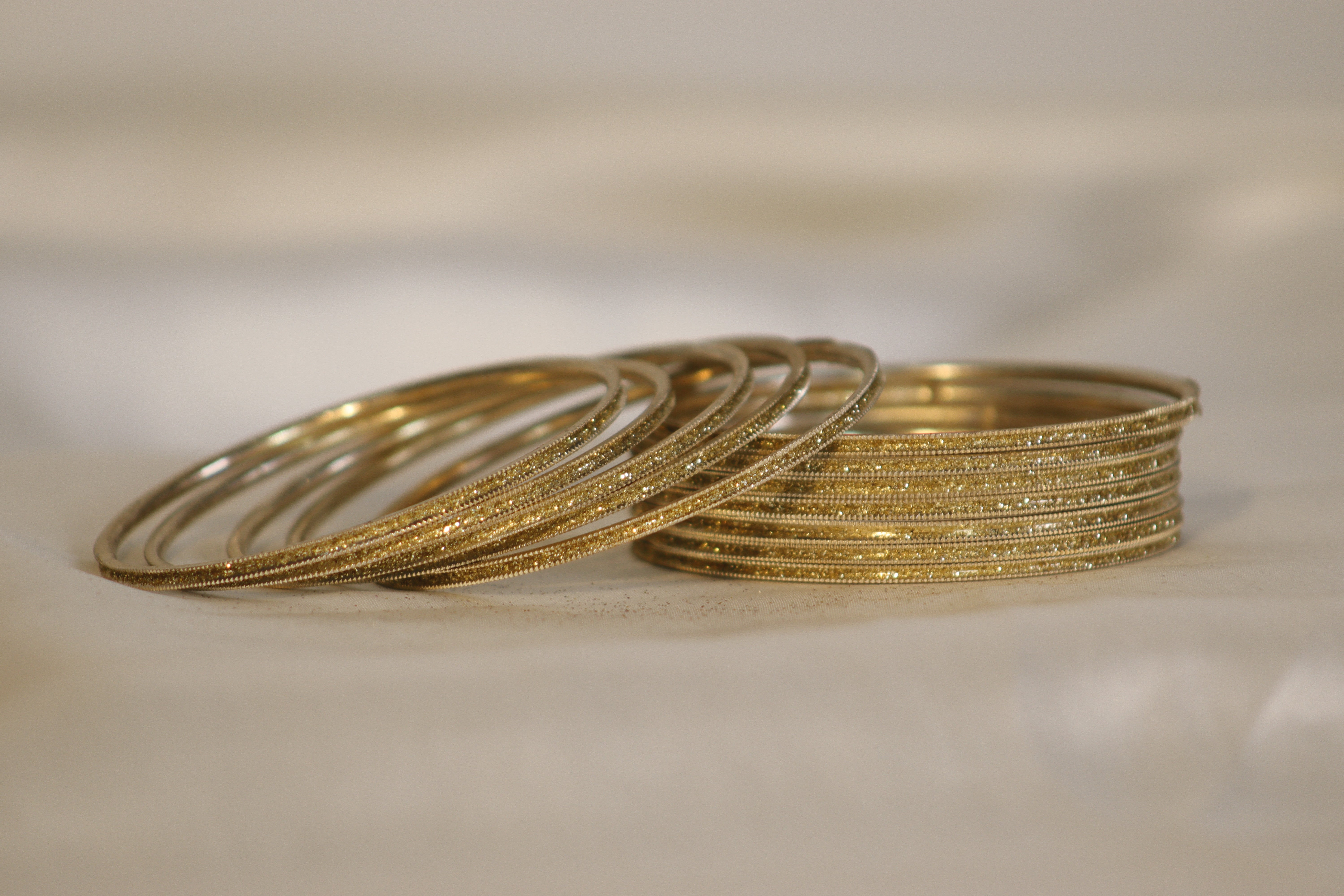 Glitter Metal Bangles – Set of 12 | Rs. 300/Dozen | Multi-Colour Shine Collection