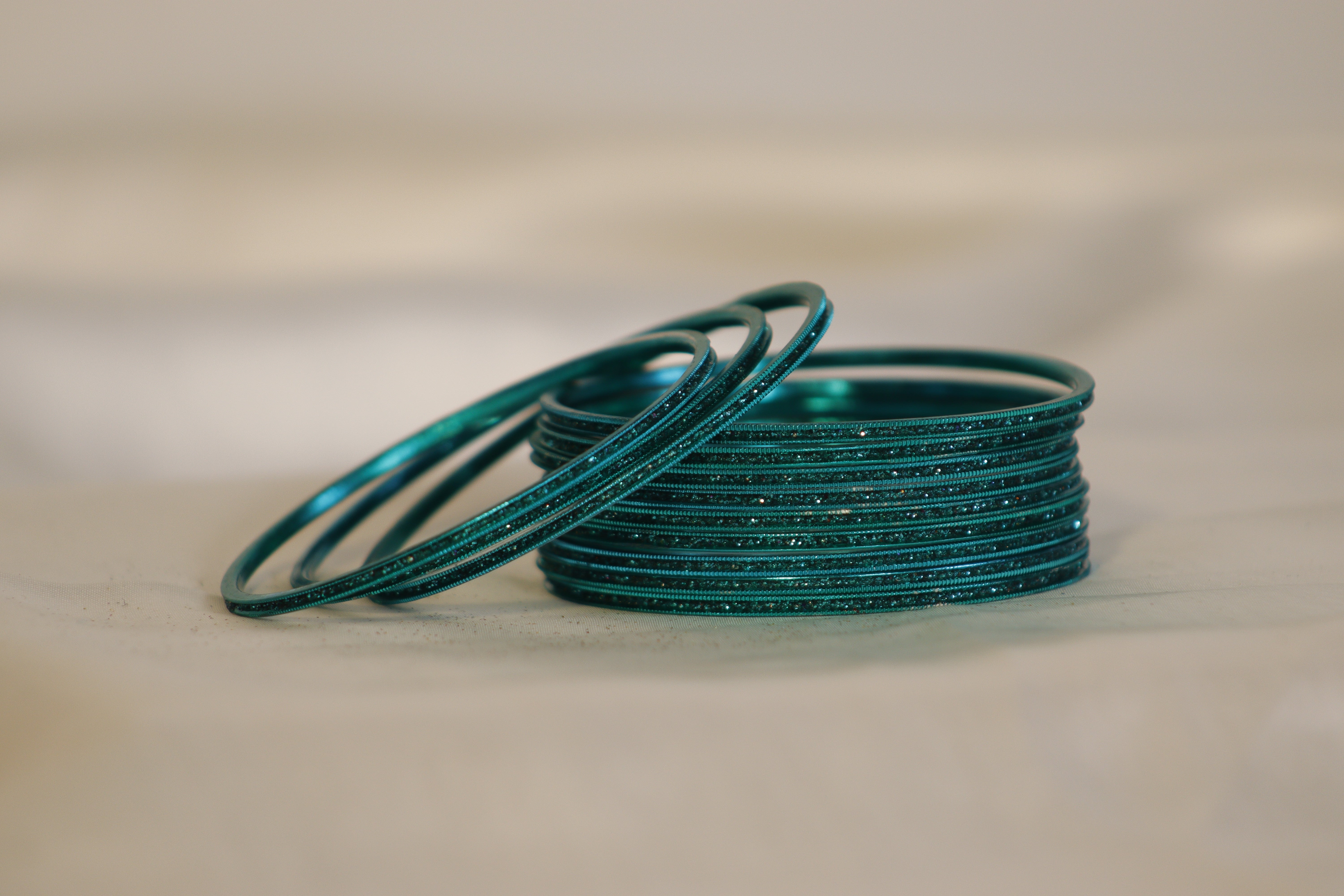 Glitter Metal Bangles – Set of 12 | Rs. 300/Dozen | Multi-Colour Shine Collection