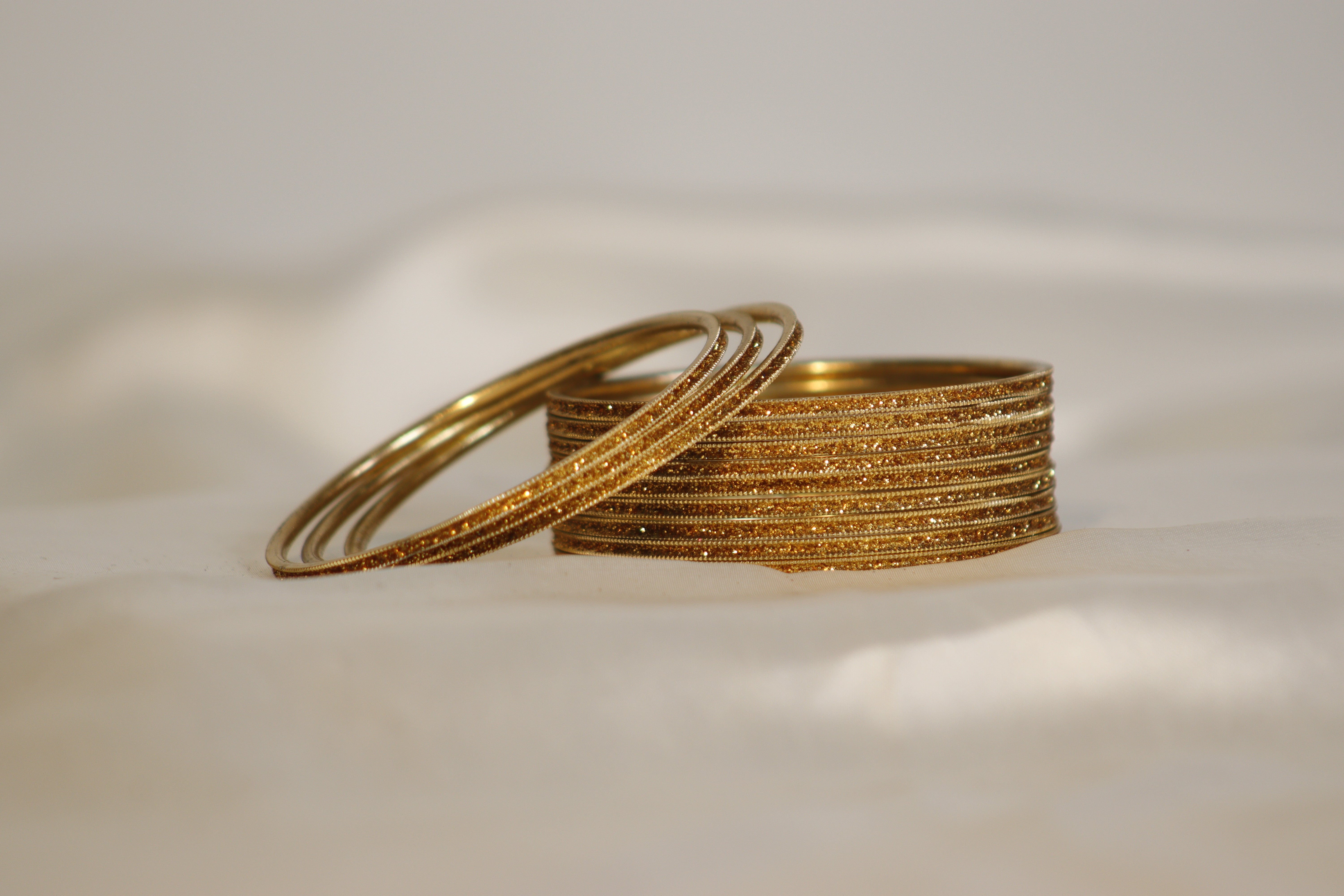 Glitter Metal Bangles – Set of 12 | Rs. 300/Dozen | Multi-Colour Shine Collection