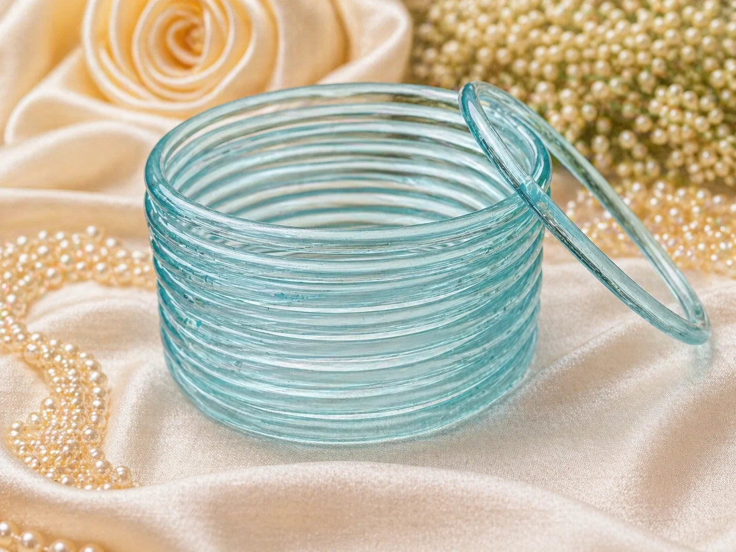 Jelly Glass Bangles Plain – 12 Bangles Set | All Colors Available | Lightweight Everyday Wear Bangles Set