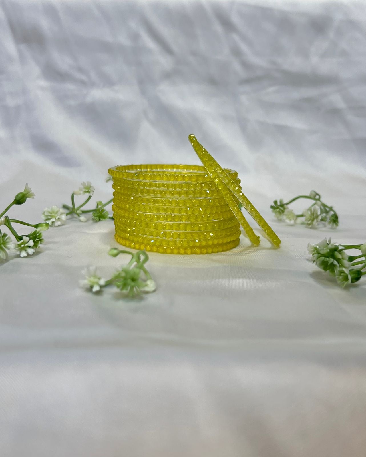 Awesome Design Pattern Glass Bangles – Elegant Set of 12