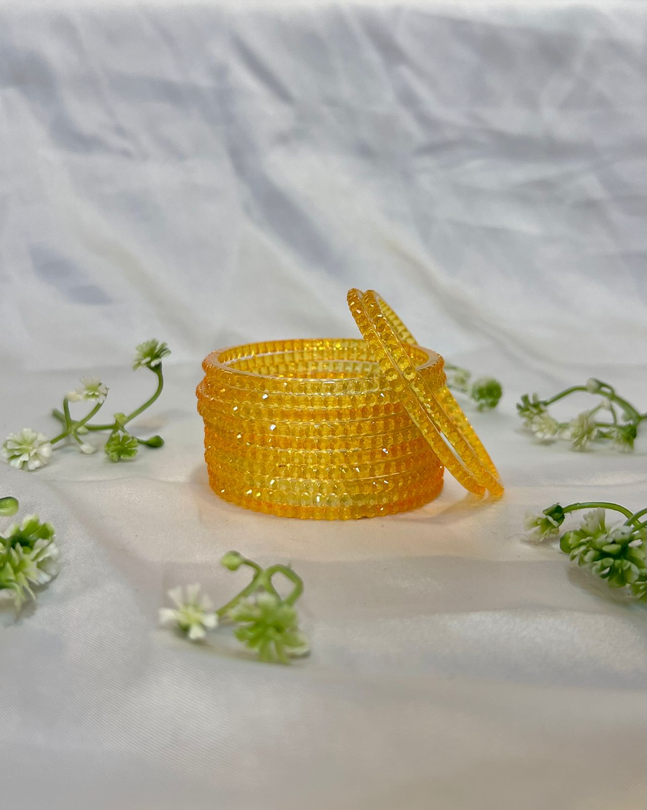 Awesome Design Pattern Glass Bangles – Elegant Set of 12