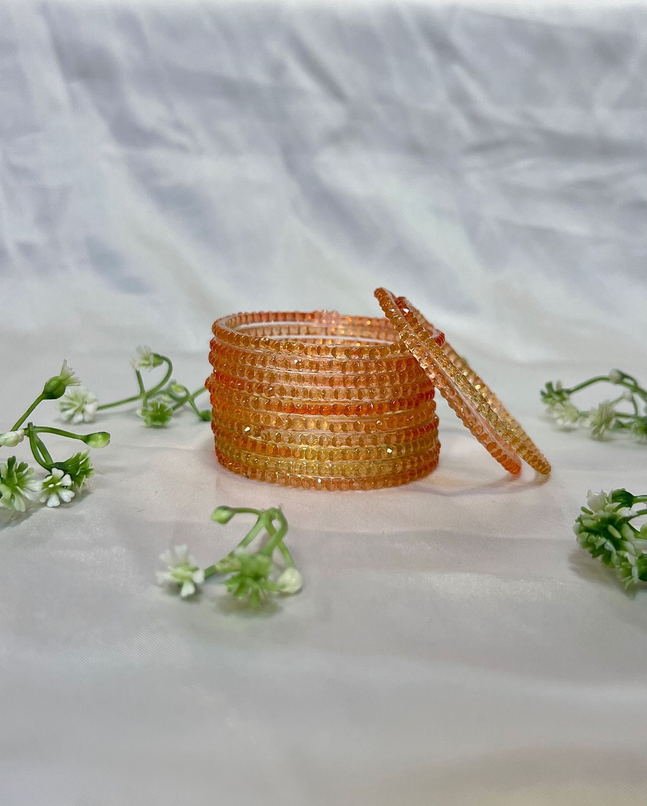 Awesome Design Pattern Glass Bangles – Elegant Set of 12