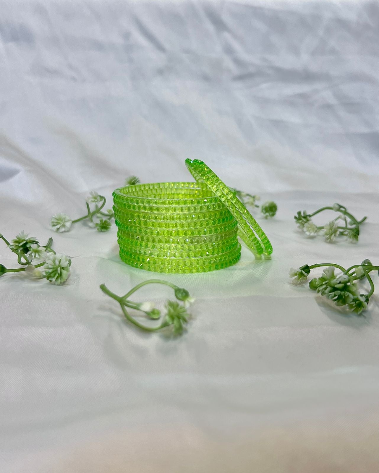 Awesome Design Pattern Glass Bangles – Elegant Set of 12