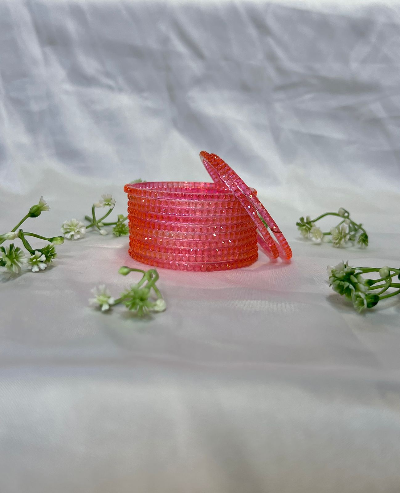 Awesome Design Pattern Glass Bangles – Elegant Set of 12