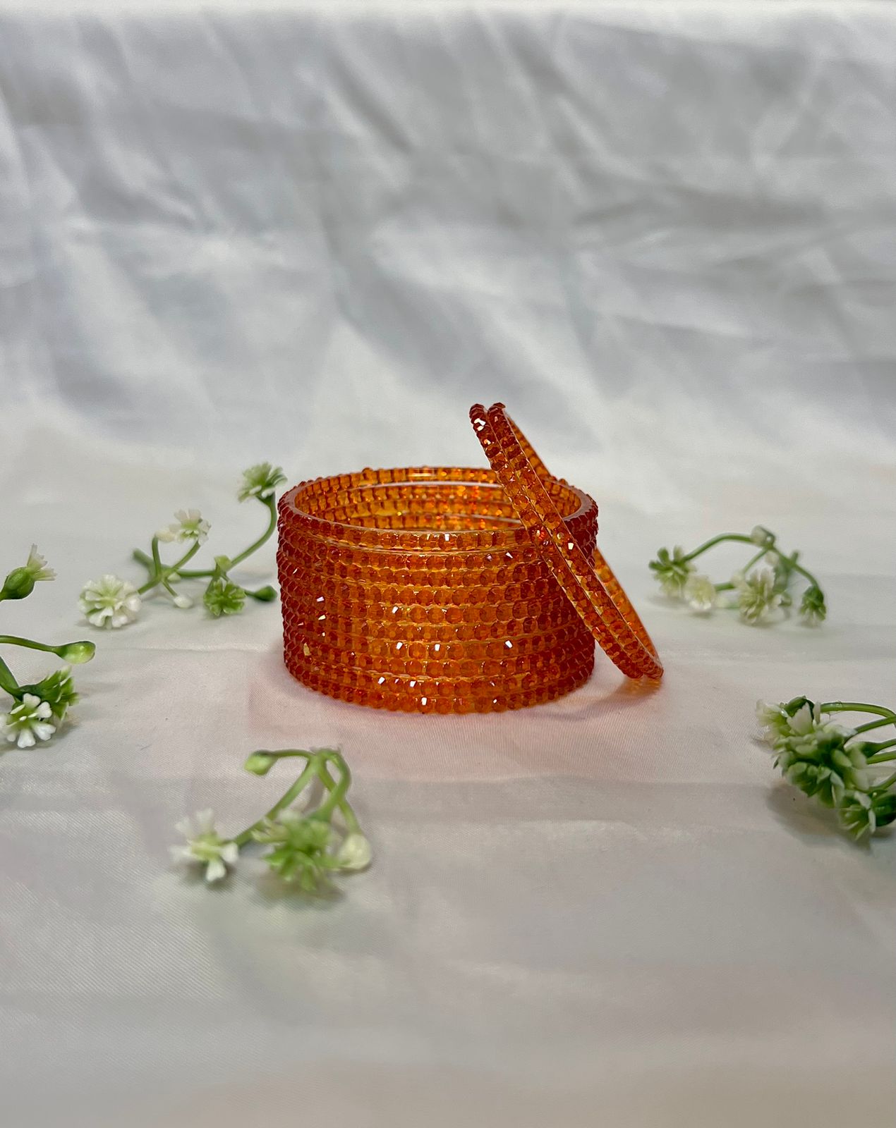 Awesome Design Pattern Glass Bangles – Elegant Set of 12