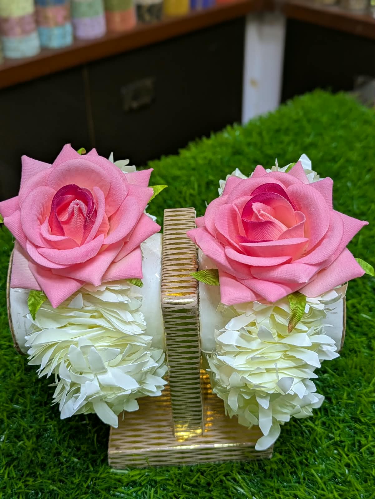 Royal Bloom Floral Gajra Set | Elegant Artificial Flower | for Wedding season & Reuseable