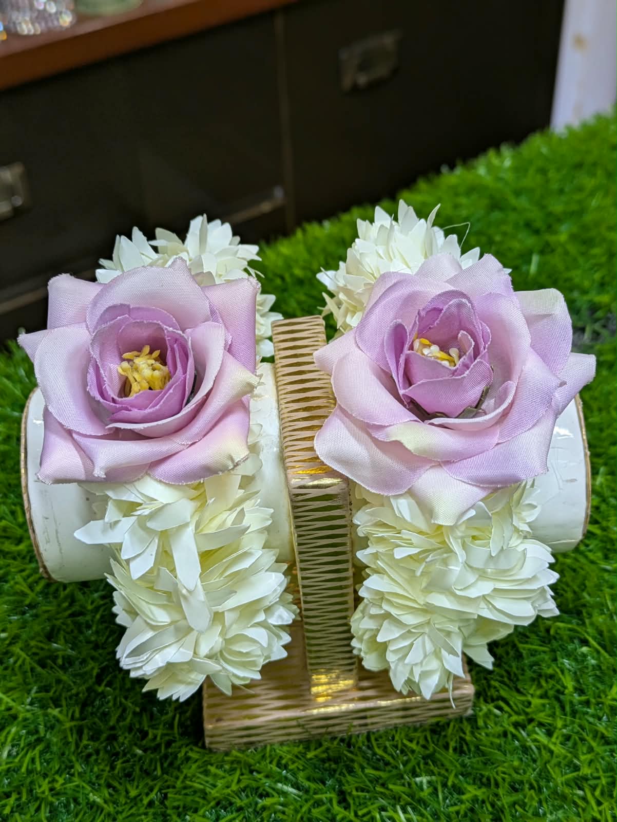 Royal Bloom Floral Gajra Set | Elegant Artificial Flower | for Wedding season & Reuseable
