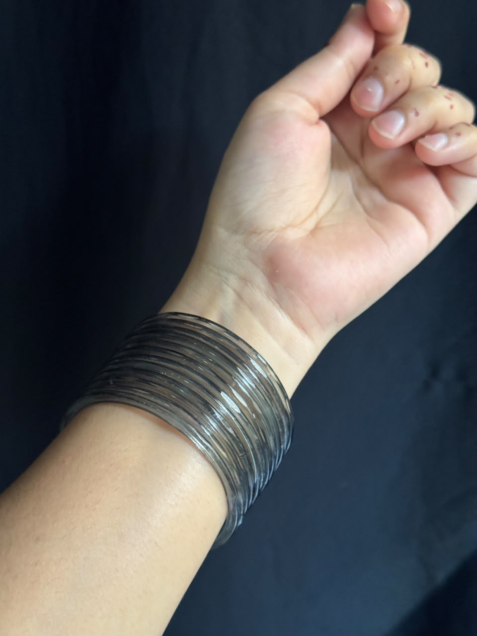 New Cut Desing Jelly Glass Bangles - Set of 12 | Lightweight Everyday Wear Bangles Set | Simple & Sleek Banlges