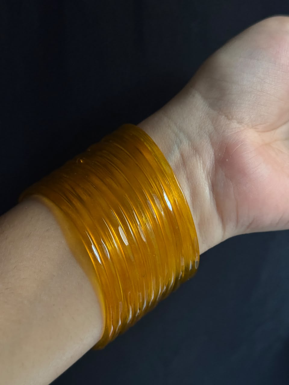 New Cut Desing Jelly Glass Bangles - Set of 12 | Lightweight Everyday Wear Bangles Set | Simple & Sleek Banlges