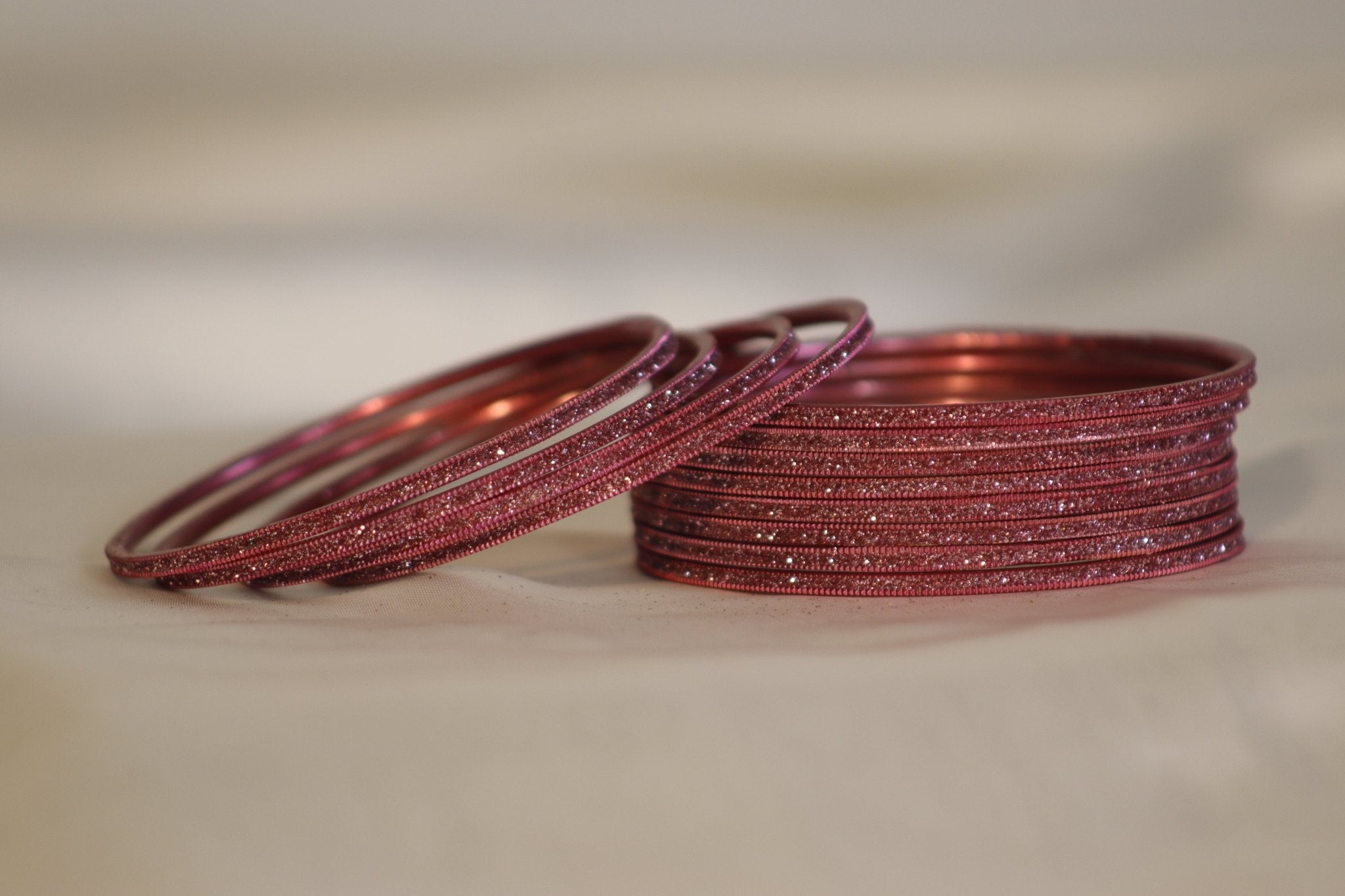 Full Giliture Aluminum Bangles – Set of 12 (Available in 25+ Colours)