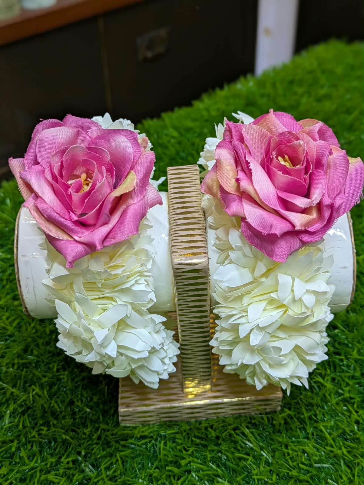 Royal Bloom Floral Gajra Set | Elegant Artificial Flower | for Wedding season & Reuseable