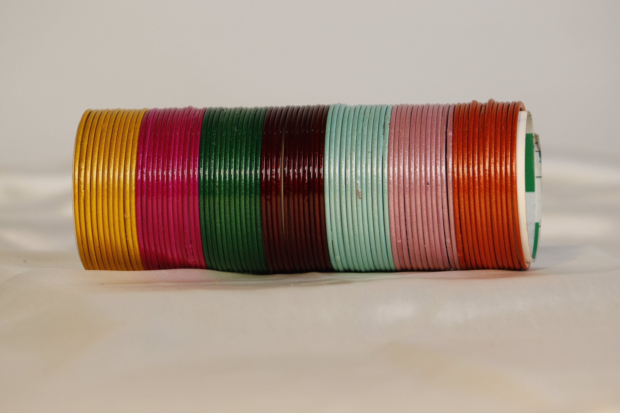 Plain Metal Bangles – Set of 12 (Available in 20+ Colours)