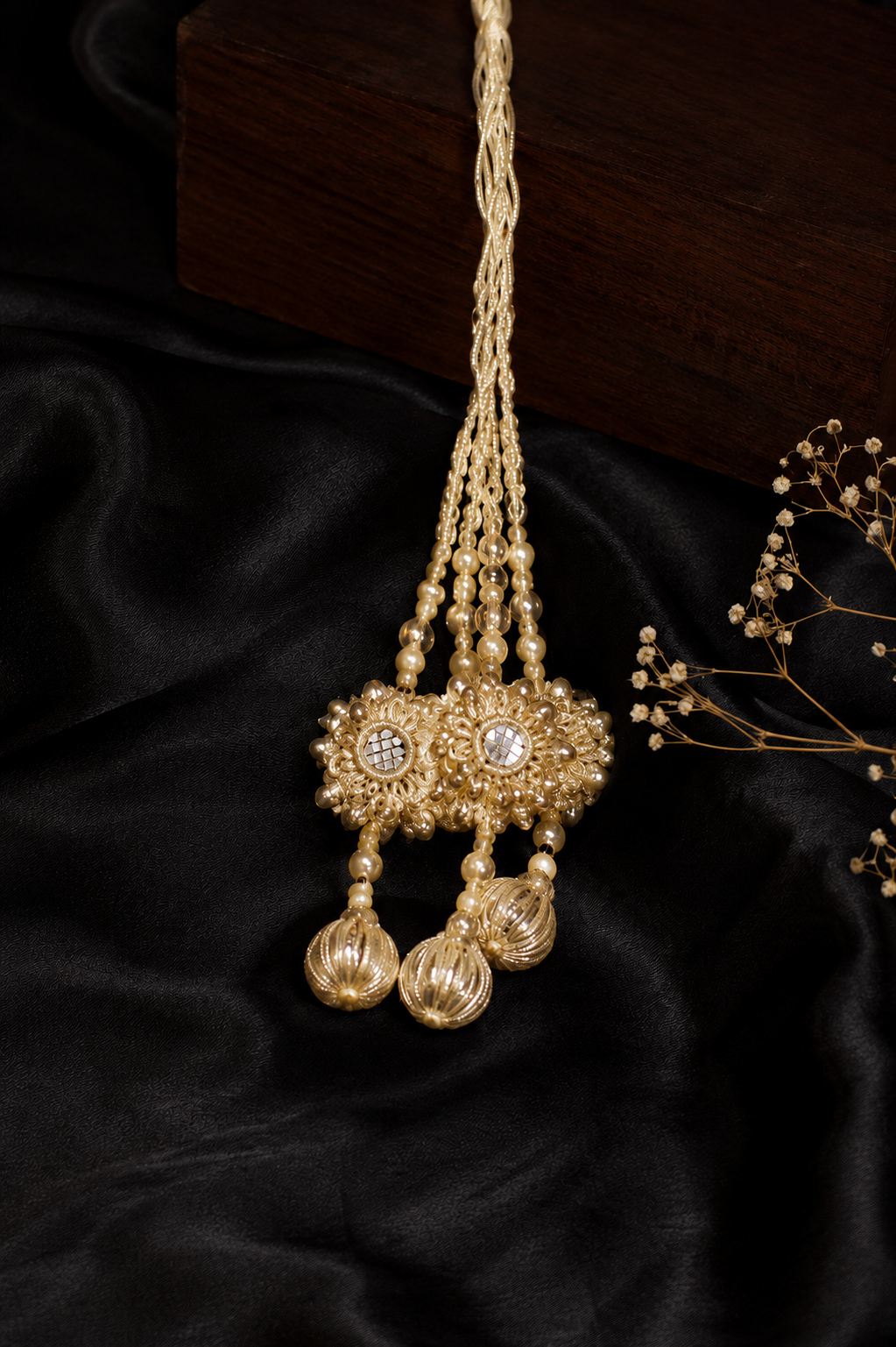 Handcrafted Silver Braided Paranda with Traditional Tassel | Punjabi Hair Accessory | Party Wear