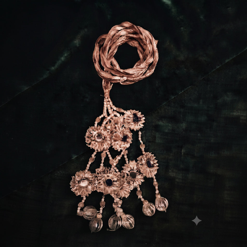 Handcrafted Gota Mirror Paranda with Traditional Tassel |  Punjabi Hair Accessory | Party Wear & Wedding Wear