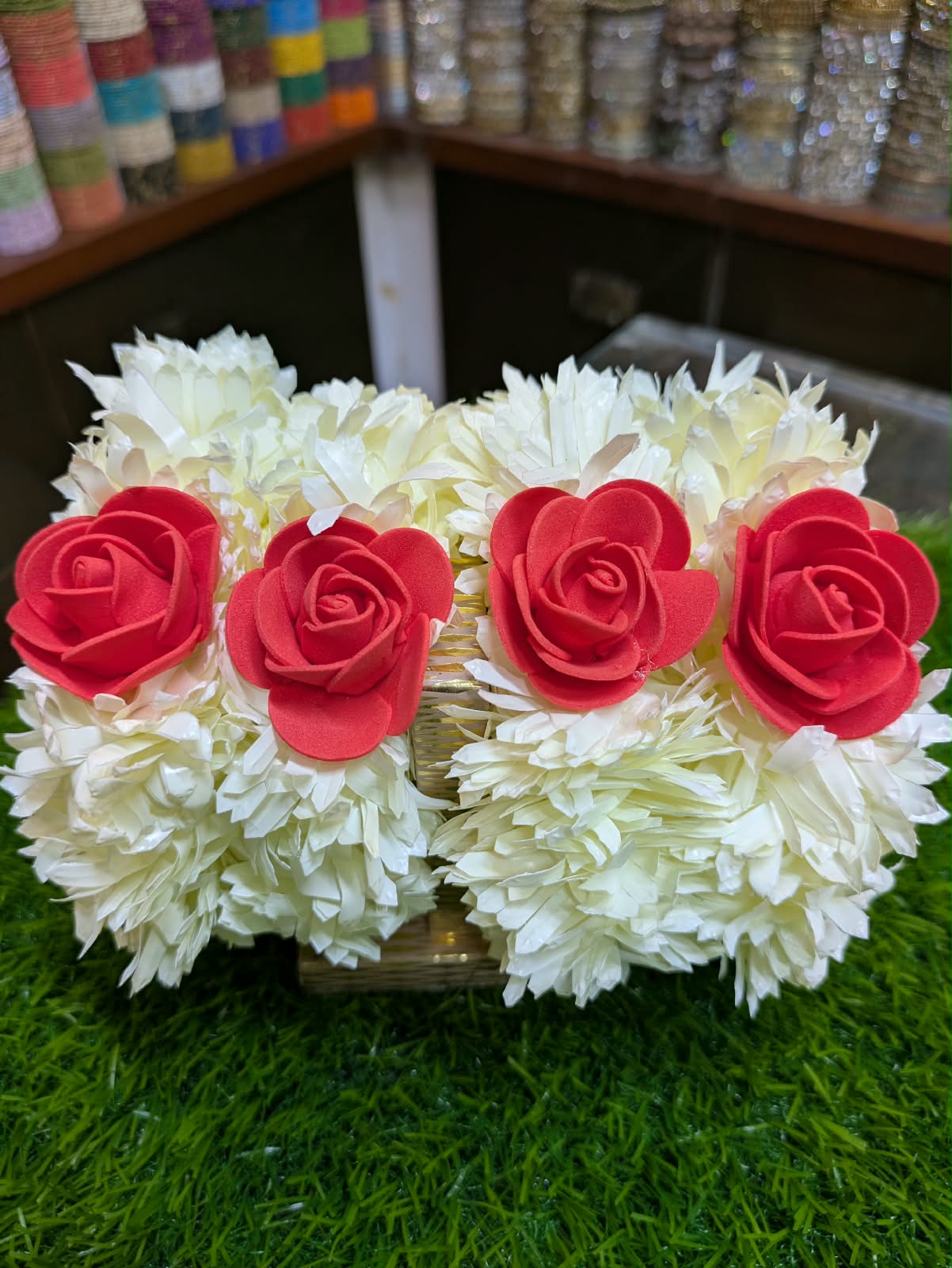 Pack of 2 Artificial Floral Gajry for Wedding Season | Traditional HandCrafted Gajra |