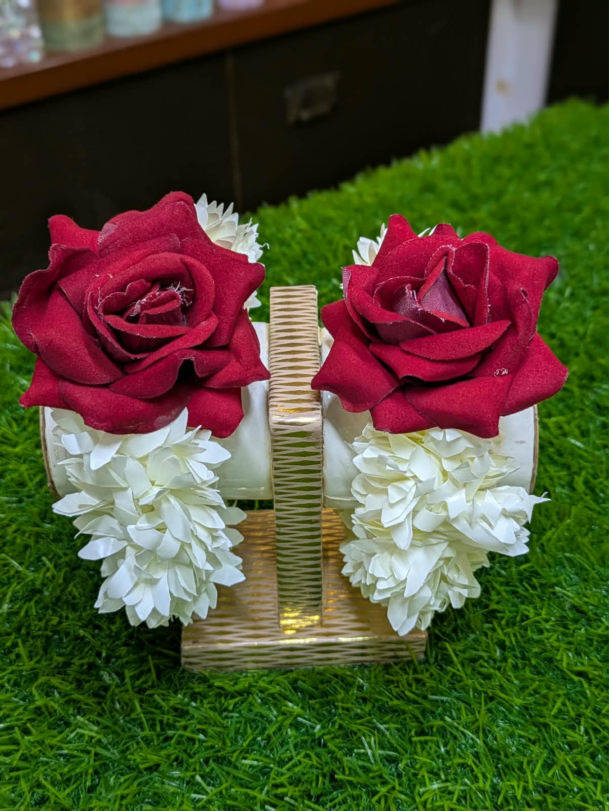 Royal Bloom Floral Gajra Set | Elegant Artificial Flower | for Wedding season & Reuseable