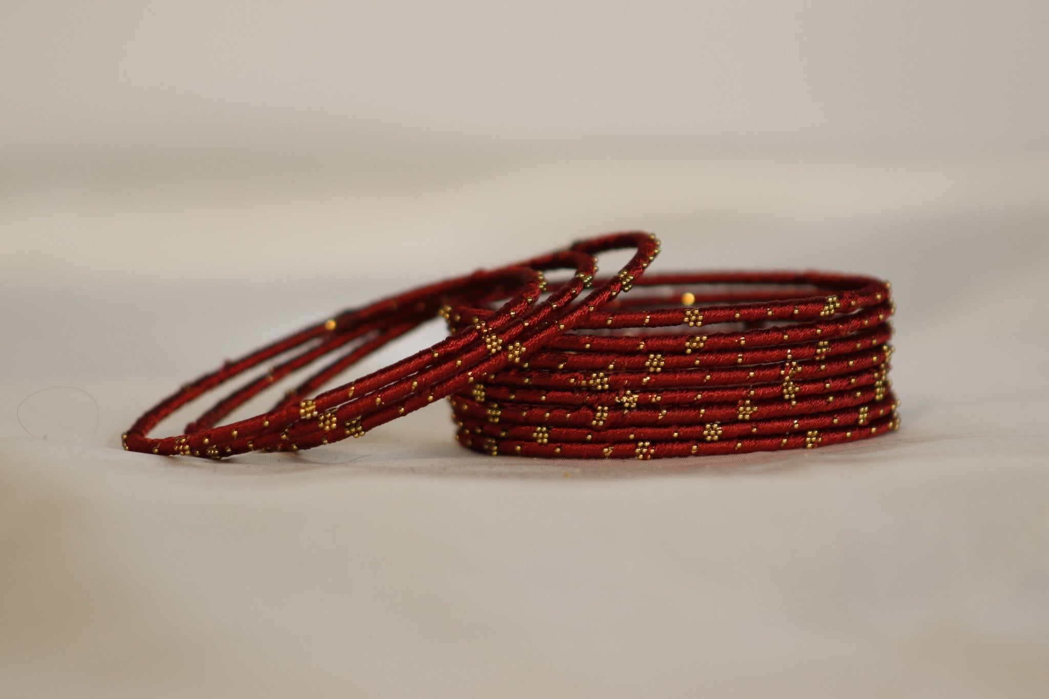 Thread Brass Bangles – Vibrant & Elegant in 36+ Colors