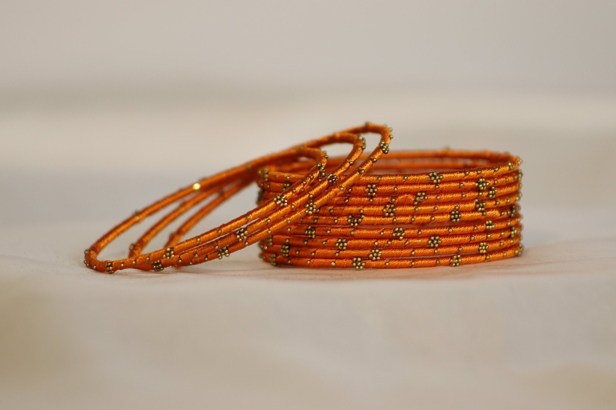 Thread Brass Bangles – Vibrant & Elegant in 36+ Colors