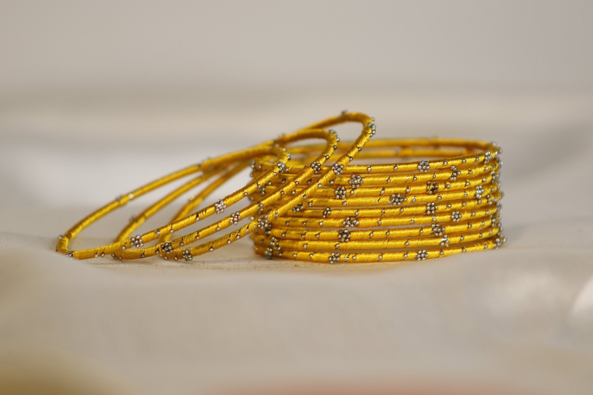 Thread Brass Bangles – Vibrant & Elegant in 36+ Colors