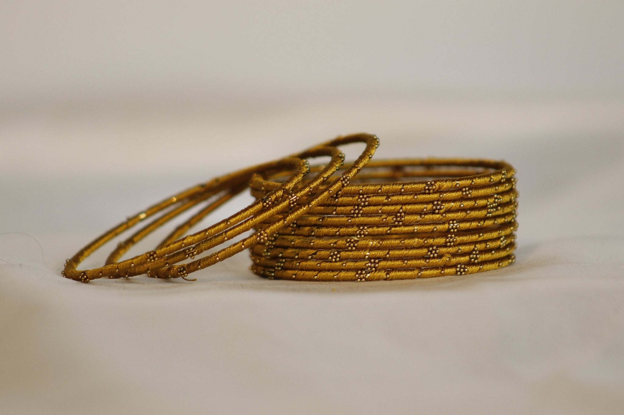 Thread Brass Bangles – Vibrant & Elegant in 36+ Colors