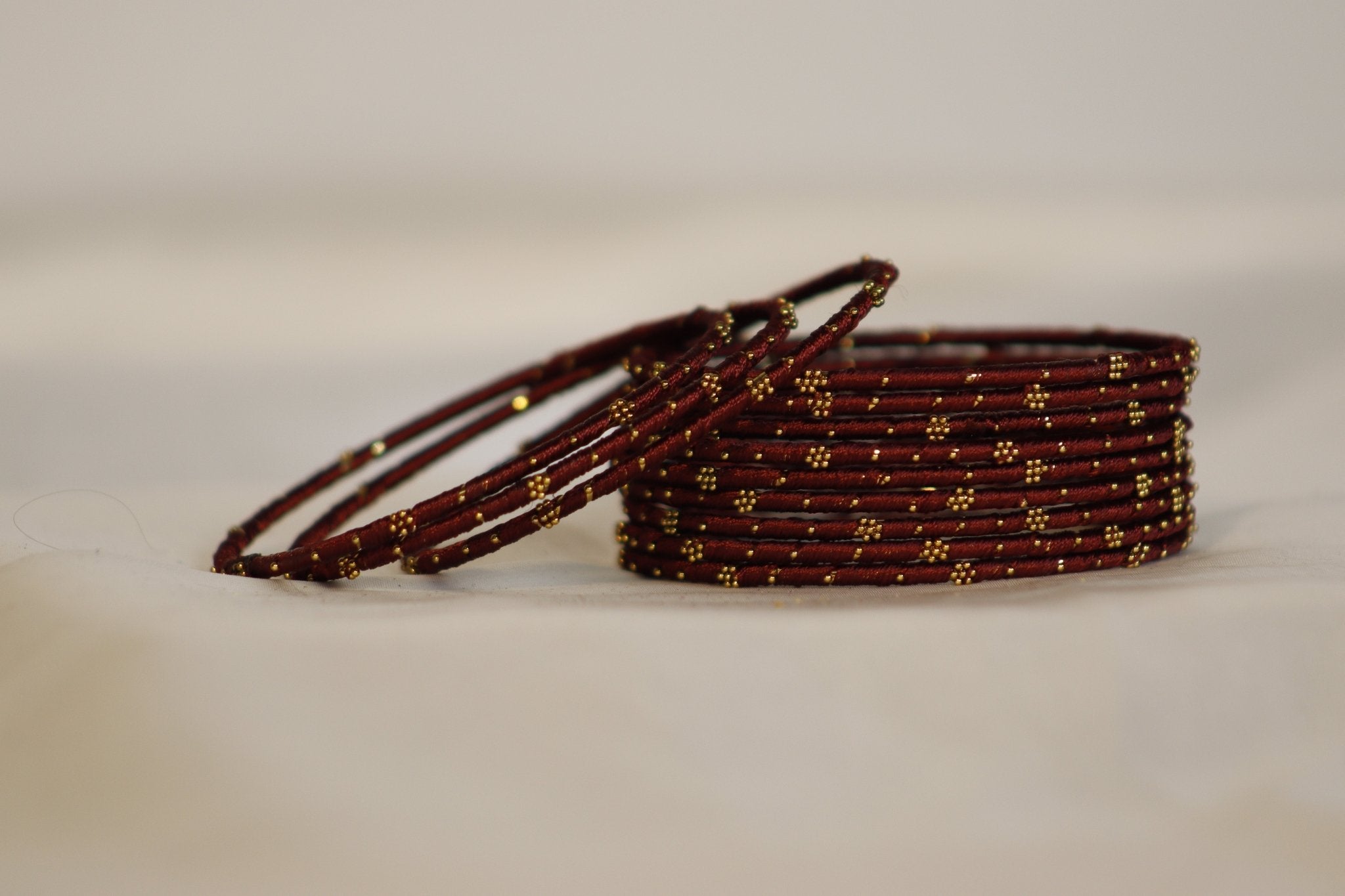 Thread Brass Bangles – Vibrant & Elegant in 36+ Colors