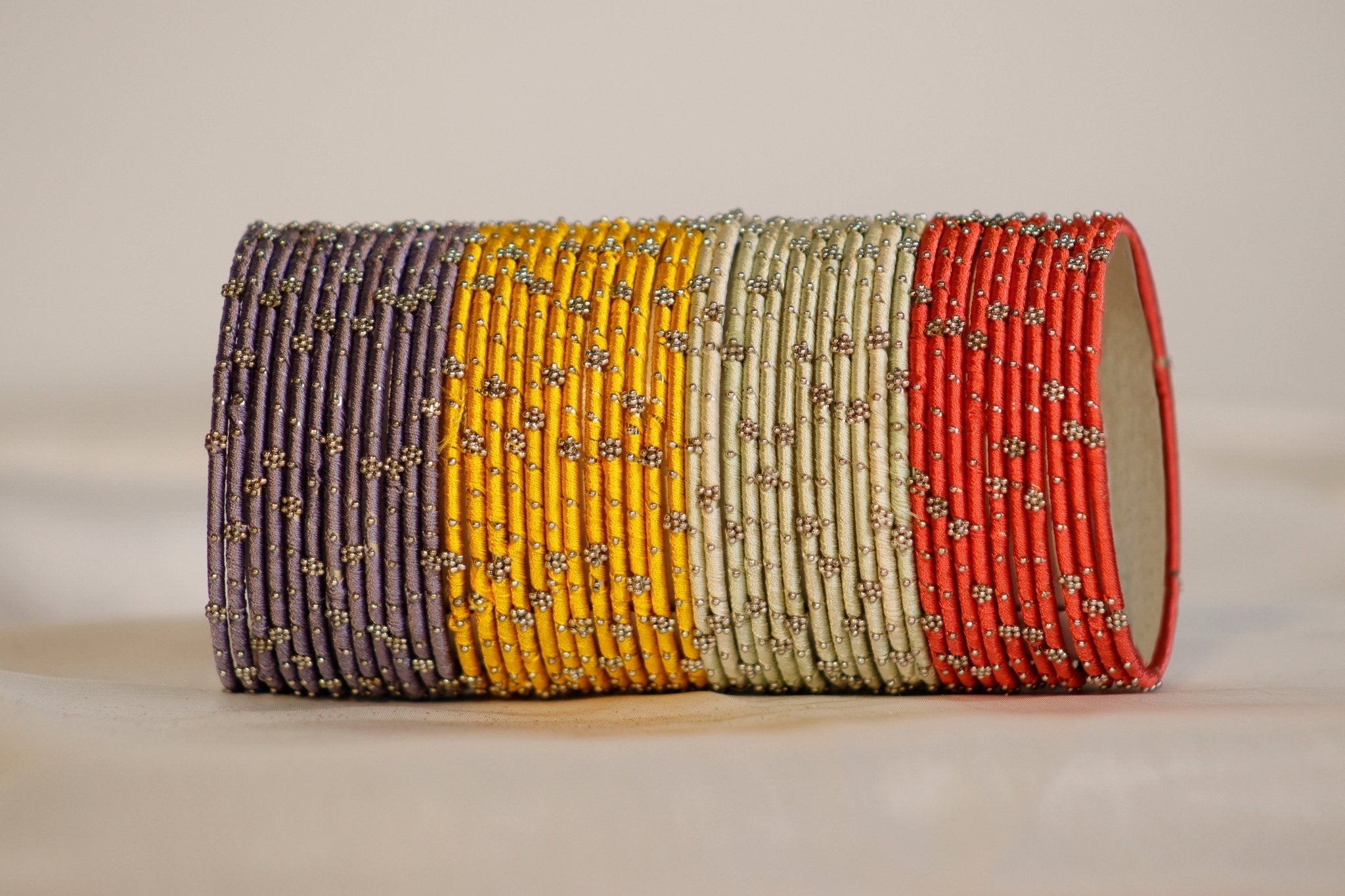 Thread Brass Bangles – Vibrant & Elegant in 36+ Colors