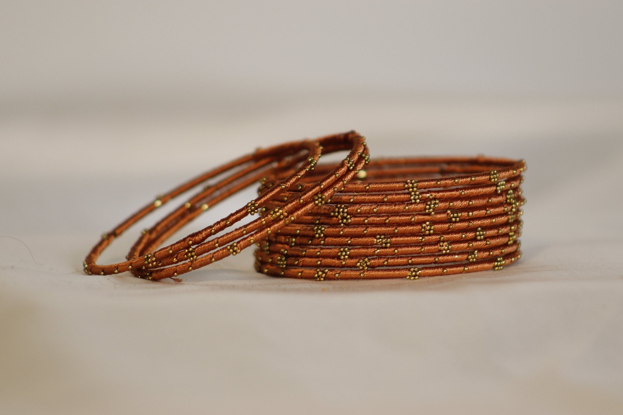 Thread Brass Bangles – Vibrant & Elegant in 36+ Colors