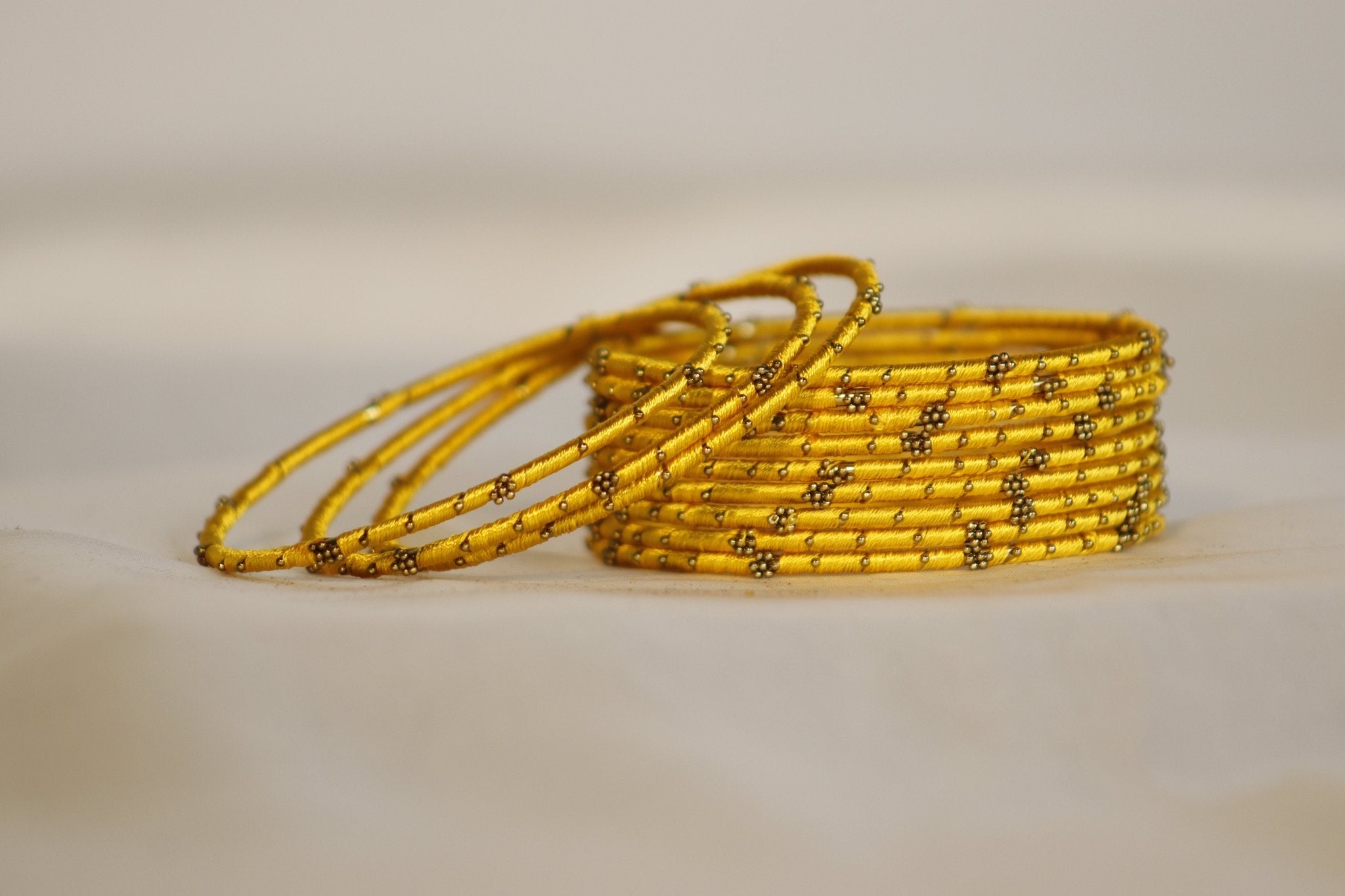 Thread Brass Bangles – Vibrant & Elegant in 36+ Colors