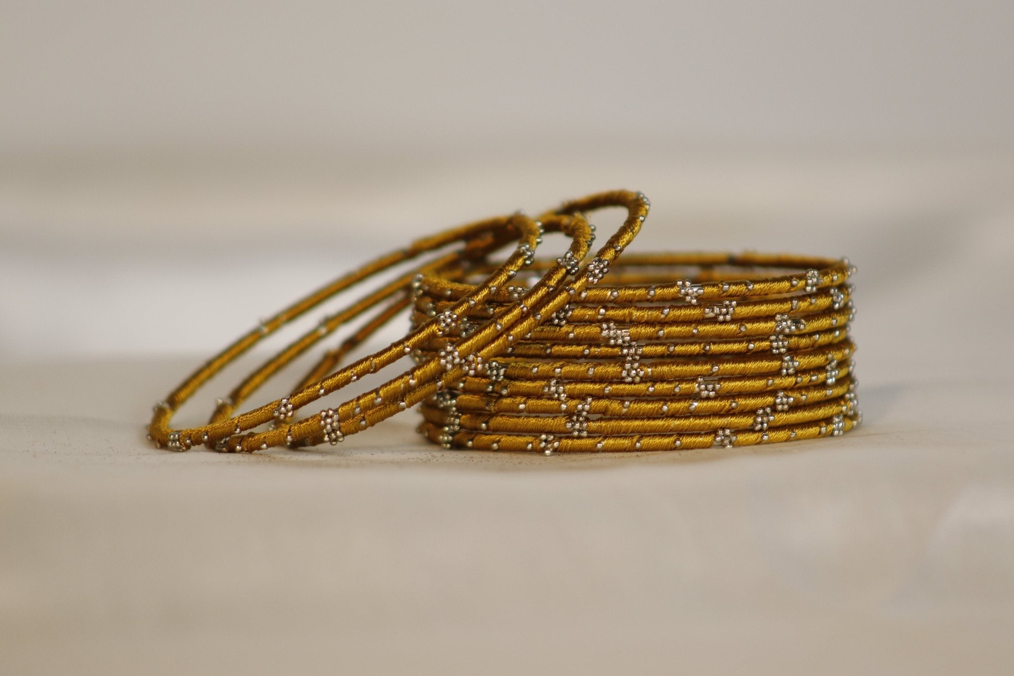 Thread Brass Bangles – Vibrant & Elegant in 36+ Colors