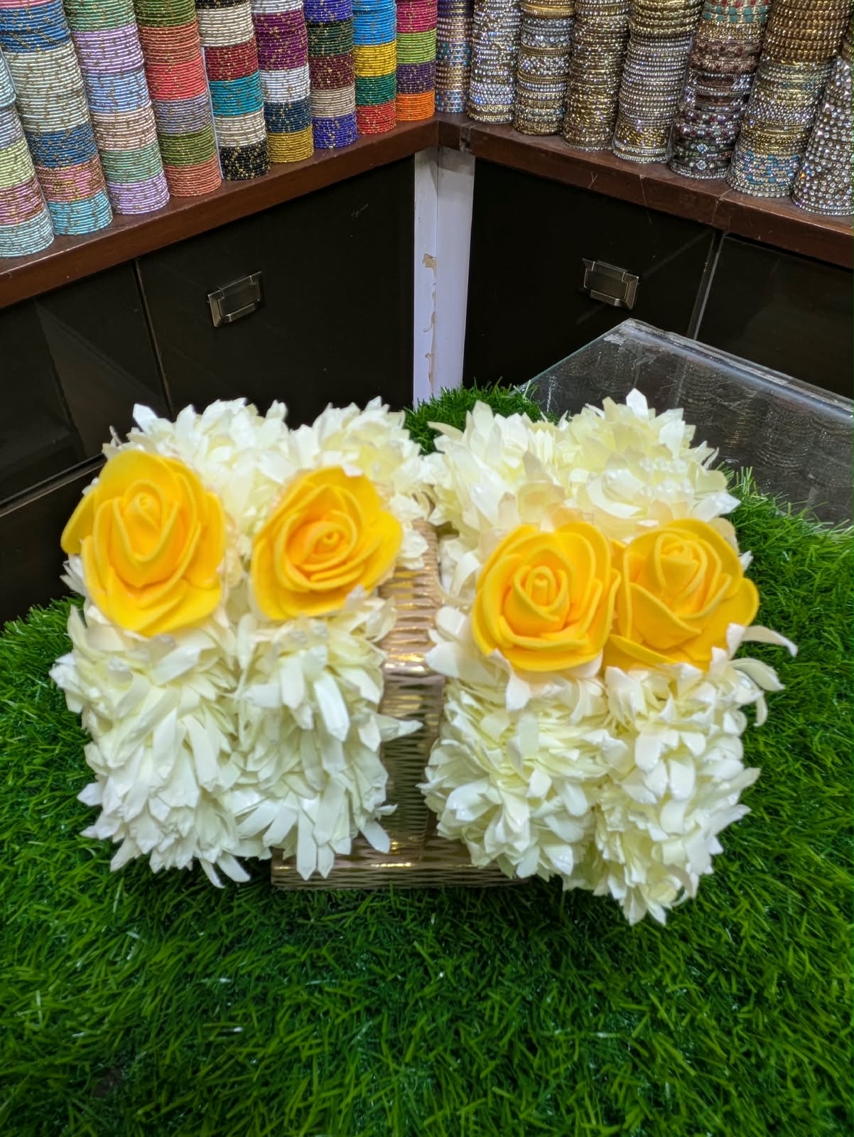 Pack of 2 Artificial Floral Gajry for Wedding Season | Traditional HandCrafted Gajra |